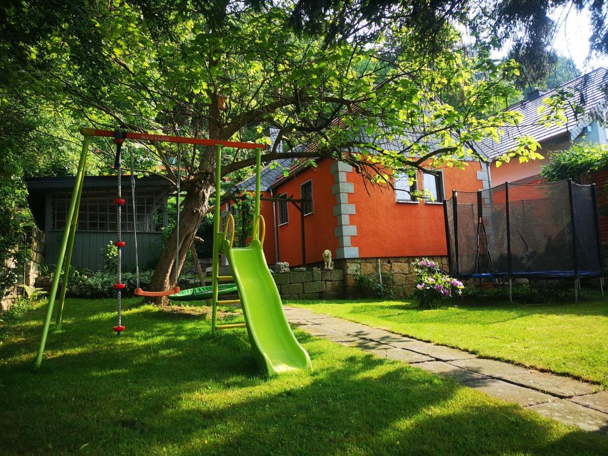 Ferienhaus Franz - An Der Elbe, Mit Grossem Garten Pirna Exteriér fotografie